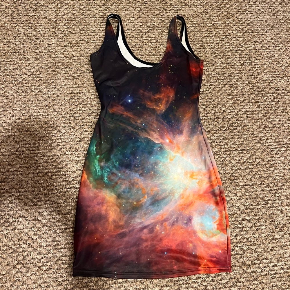 Black milk galaxy dress! 💫🌈✨🪐⭐️